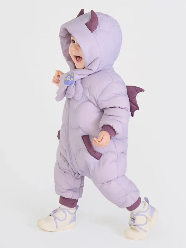 Tiny Explorer Hooded Down Snowsuit