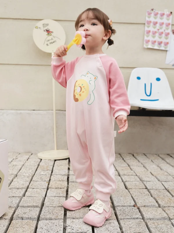 Little Orchard Printed Knit Baby Onesie