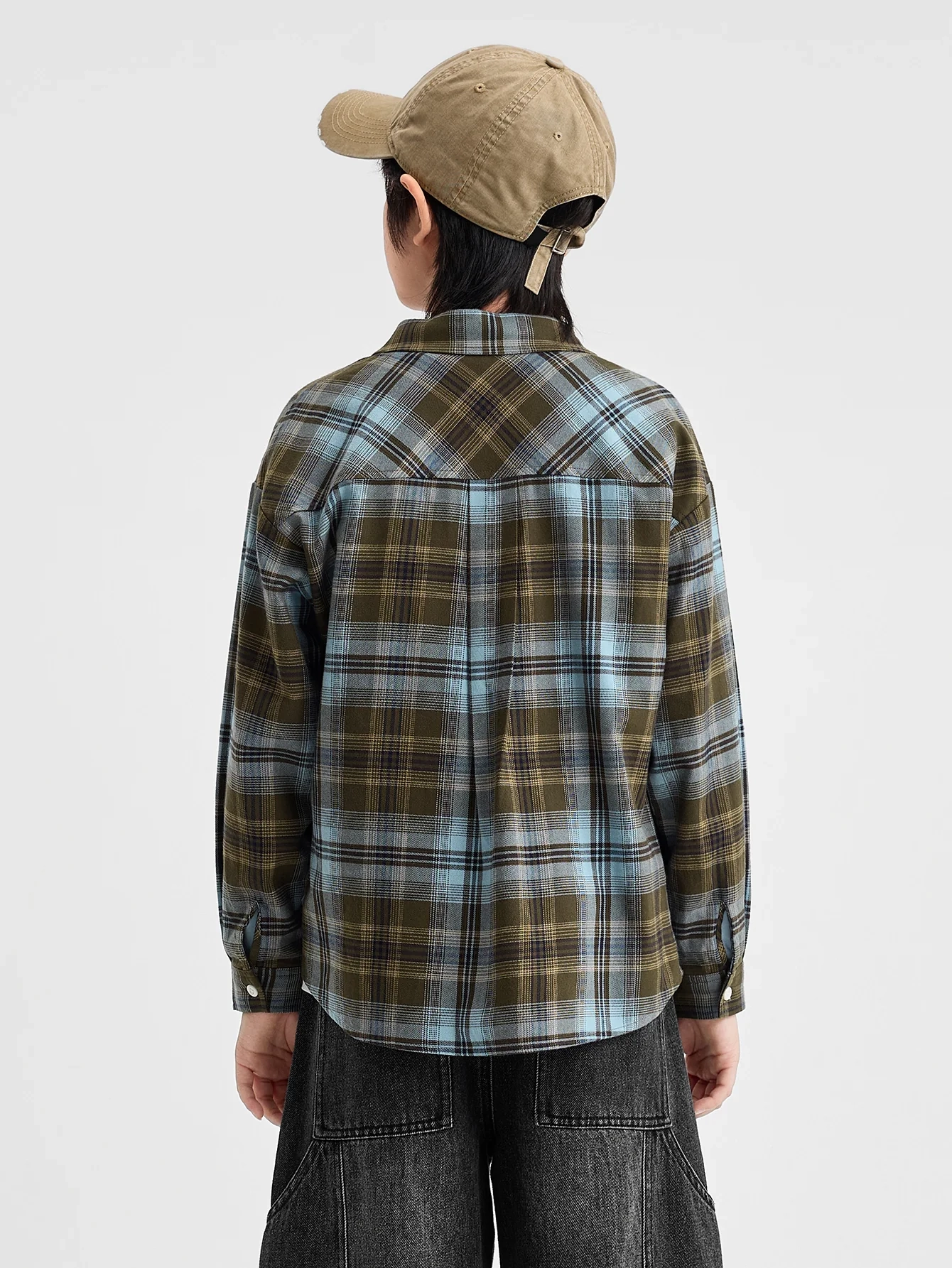 Little Explorer Plaid Woven Overshirt - Image 14