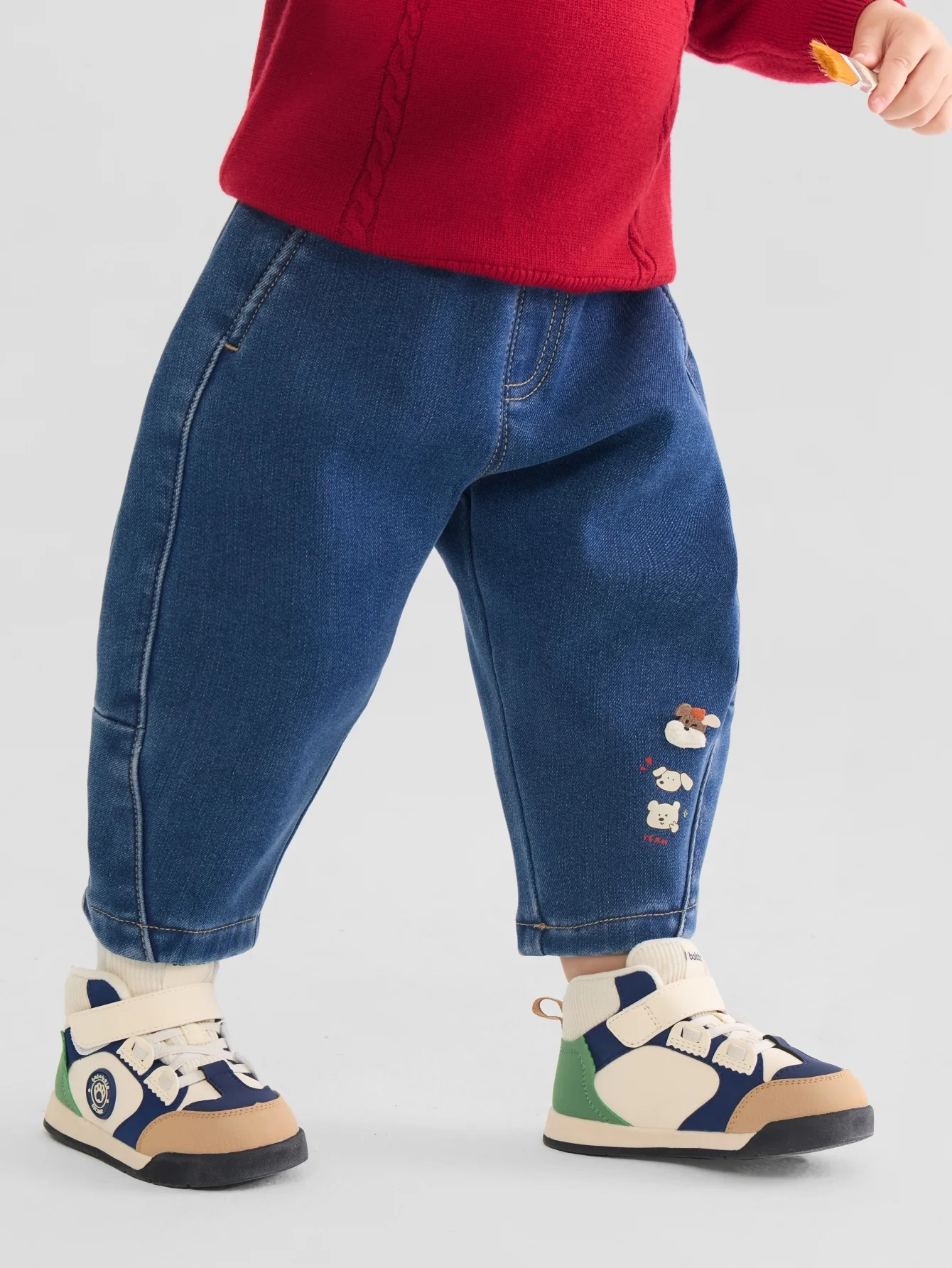 Little Roamer Denim-Blue Pants - Image 2
