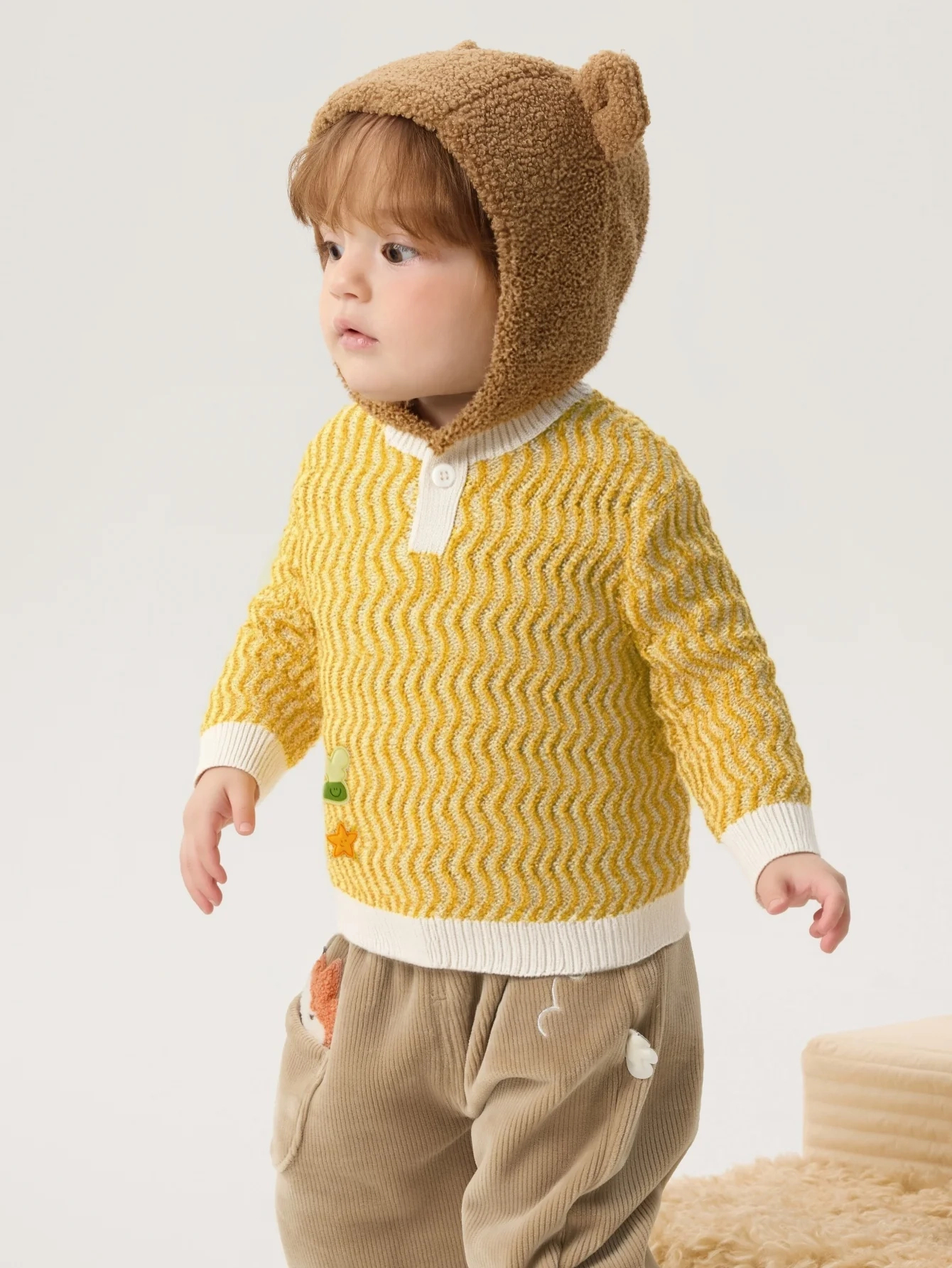 Varsity Knit Sleeve Down Jacket - Image 3