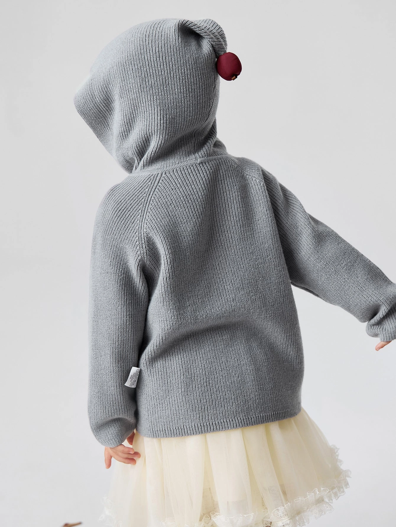 Little Pinecone Elf Hooded Cardigan - Image 6