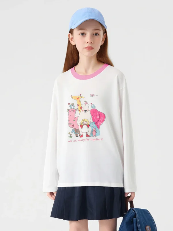 Whimsical Watercolor Long Sleeve Tee