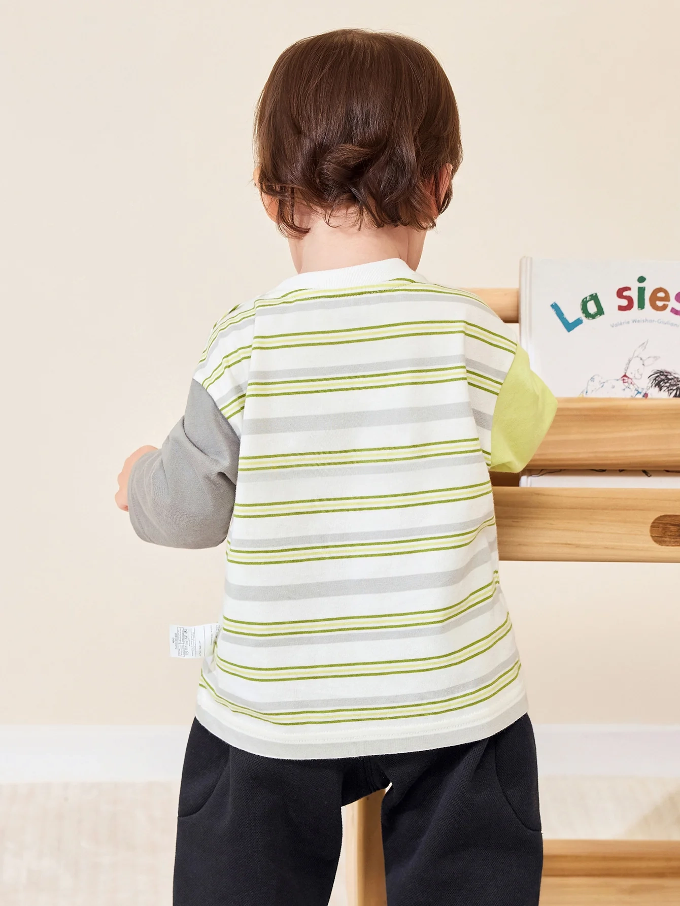 Playful Critter Contrast Long Sleeve Tee - Image 3