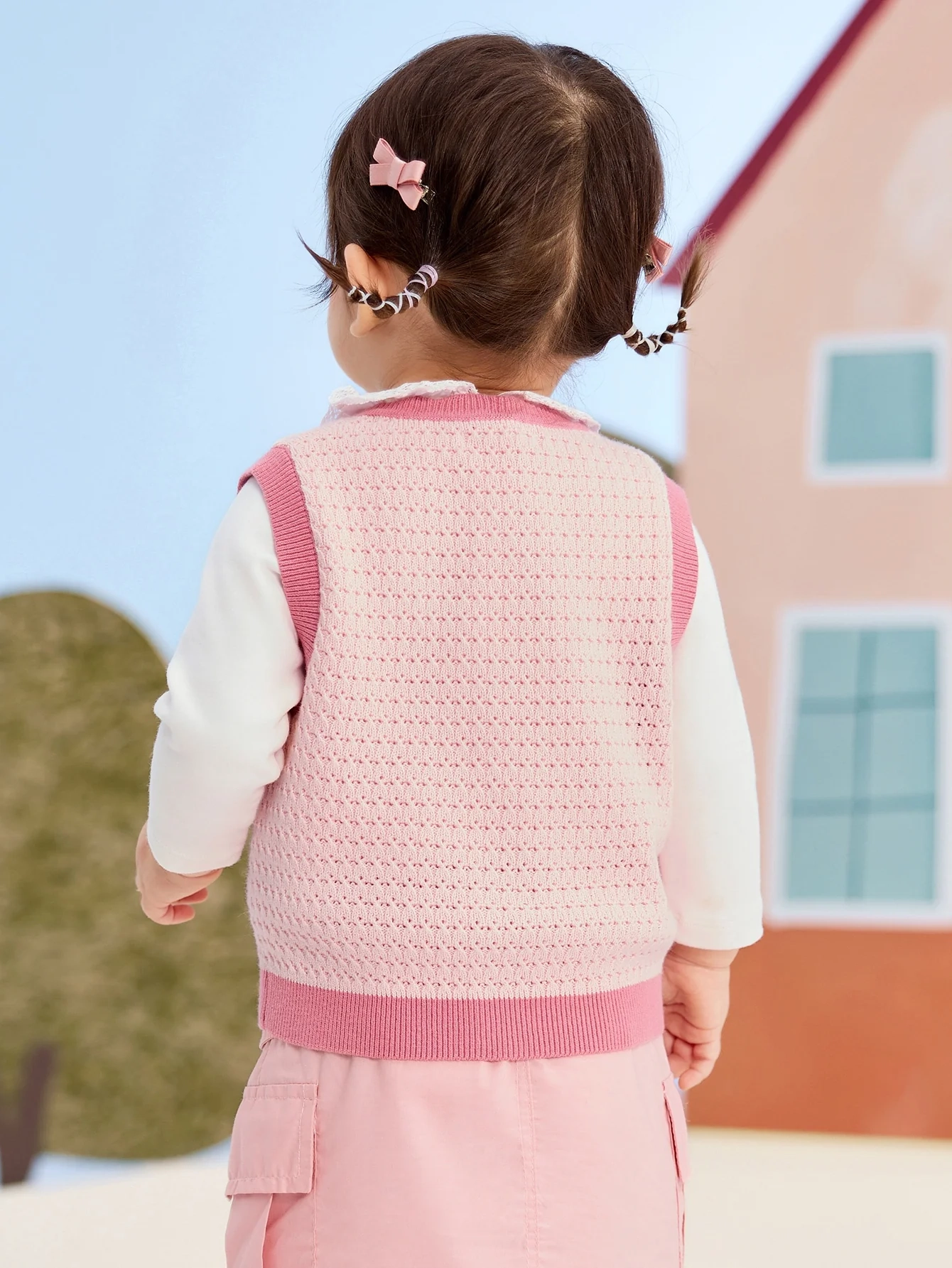 Little Panda Cotton Knit Vest - Image 8